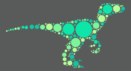 dinosaur shape  design by color pointのイラスト素材