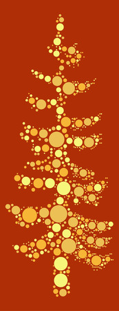 tree shape vector design by color pointのイラスト素材