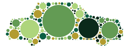 car shape design by color pointのイラスト素材