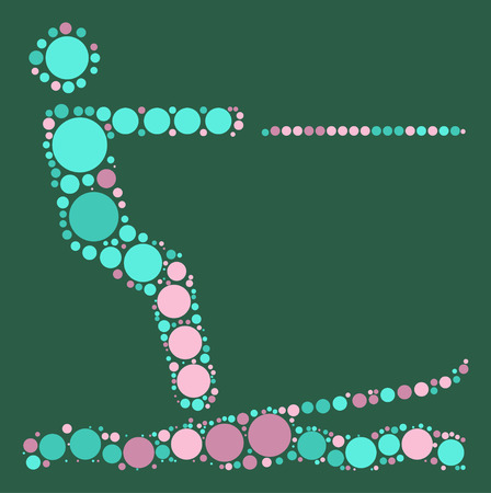 surfing shape vector design by color pointのイラスト素材