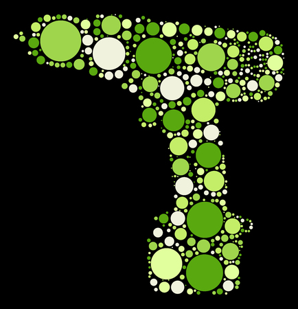Drill shape design by color pointのイラスト素材