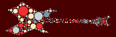 guitar shape design by color pointのイラスト素材