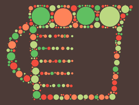 Measuring glass shape vector design by color pointのイラスト素材