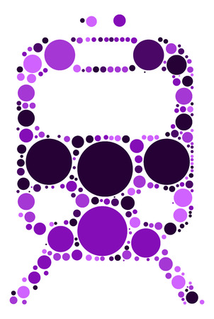 subway shape design by color pointのイラスト素材