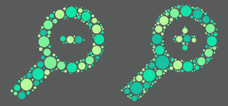 Zoom shape  design by color pointのイラスト素材