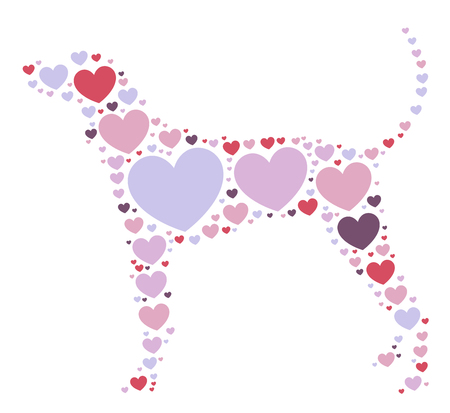 dog shape design illustrationのイラスト素材