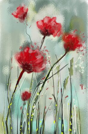 flower hand drawn illustration,art design,wall inspirationの写真素材