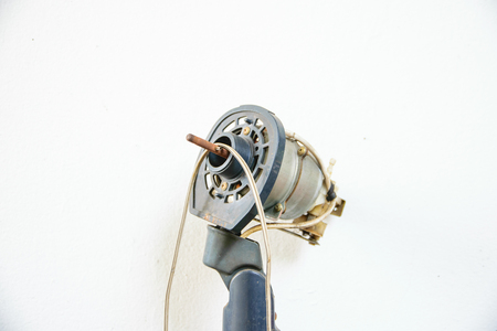 The fan is broken Waiting for repairsの写真素材