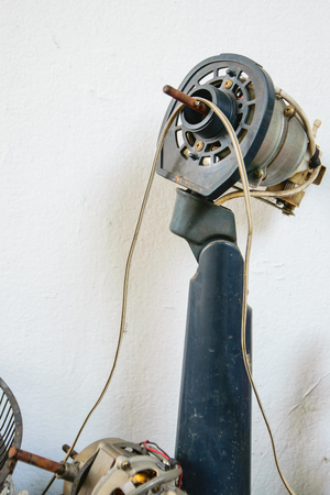 The fan is broken Waiting for repairsの写真素材