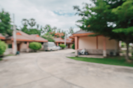 Abstract Blur village Backgroundの写真素材