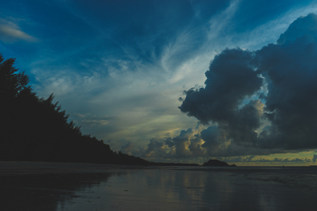 colorful at the sea landscapeの写真素材