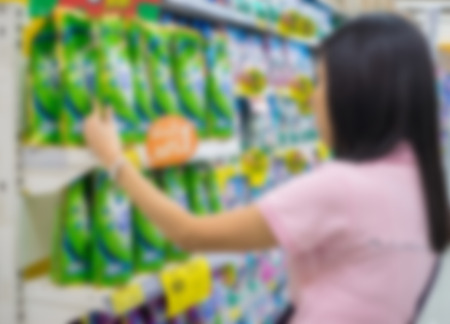 Blur image Supermarketの写真素材