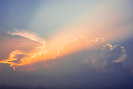 Beautiful Sunset on backgroundの写真素材