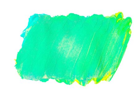 Green watercolor on white backgroundの写真素材