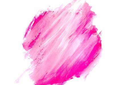 Red watercolor on white backgroundの写真素材