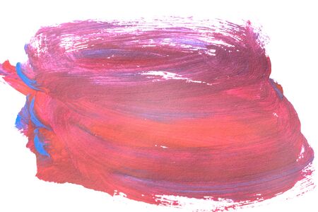 Red watercolor on white backgroundの写真素材