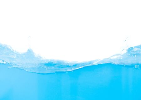 Water splash and drop on white backgroundの写真素材