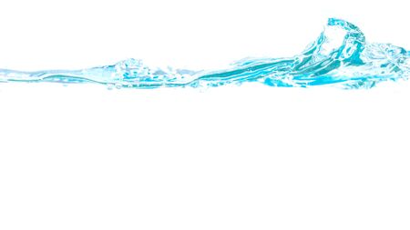 Water splash and drop on white backgroundの写真素材