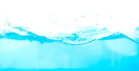 Water splash and drop on white backgroundの写真素材