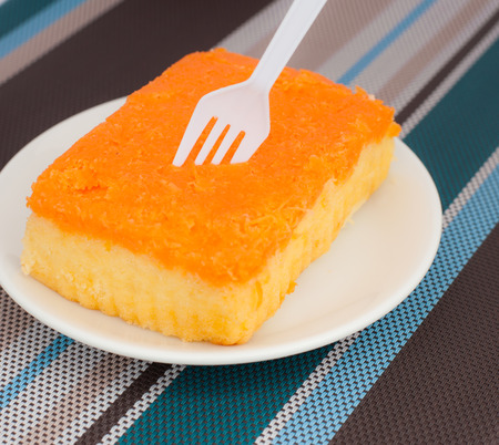 Orange cakethai style cakeSweet and very tastyThis image shoot soft focus