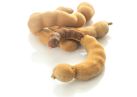 Tamarind isolated on a white backgroundの写真素材