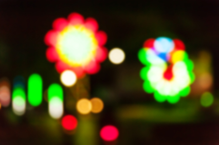 Abstract bokeh night city light blur background