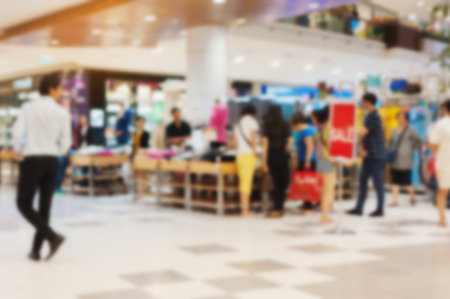 Image of blurred shopping mall or blurred shopping store and department storeの写真素材