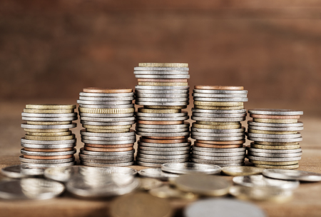 Saving money and account finance bank business concept