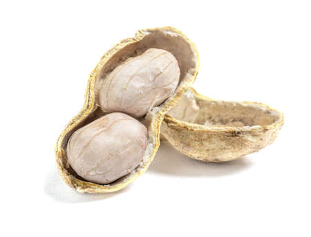 Peanut snack isolated on white background