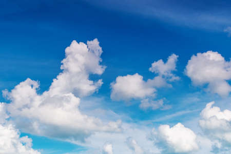 Abstract blue sky with pattern of white cloud for background design