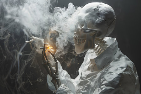 World No Tobacco Day, by the World Health Organization To see the dangers of cigarettes to health and the dangers of cigarettes, The Looming Threat: Exploring the Hazards of Smoking, Generative Aiの素材