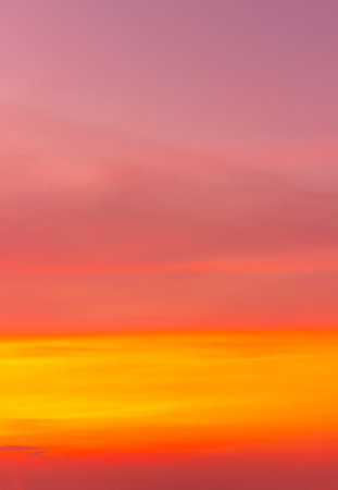 Abstract and pattern of cloud sky Calming coral, Orange, Trend color background, Pattern of colorful cloud and sky sunset or sunrise: Dramatic sunset in twilight, Beautyful of skyの写真素材