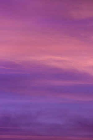 Abstract and pattern of cloud sky, Velvet violet, Velvet Purple, Trend color of the year background, Pattern of colorful cloud and sky sunset or sunrise: Dramatic sunset in twilight, Beautyful of skyの写真素材