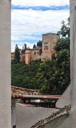 Alhambra between two housesのeditorial素材