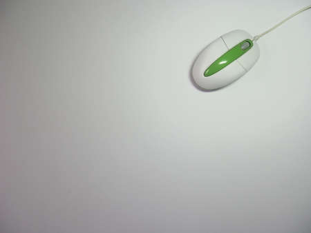 Computer mouse on white backgroundの写真素材
