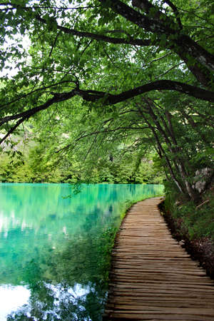 Lake of Plitvice magical ride, Croatiaの写真素材