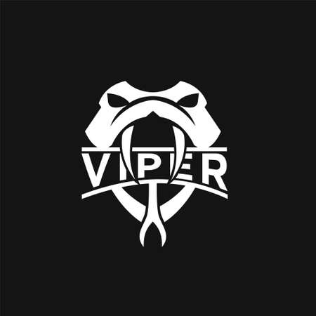 viper head snake logo icon designのイラスト素材