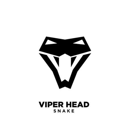 viper head snake logo icon designのイラスト素材