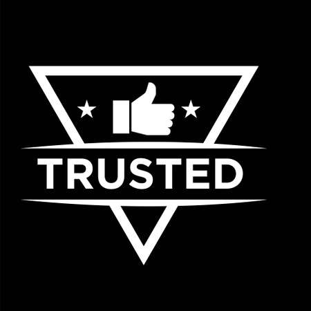 trusted seller logo icon badgeのイラスト素材