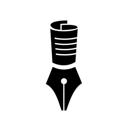 paper pen, creative idea for business and education vector Logo Template Illustration Design isolated white backgroundのイラスト素材