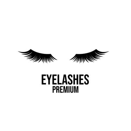 premium eyelash extension beauty make up salon vector designのイラスト素材