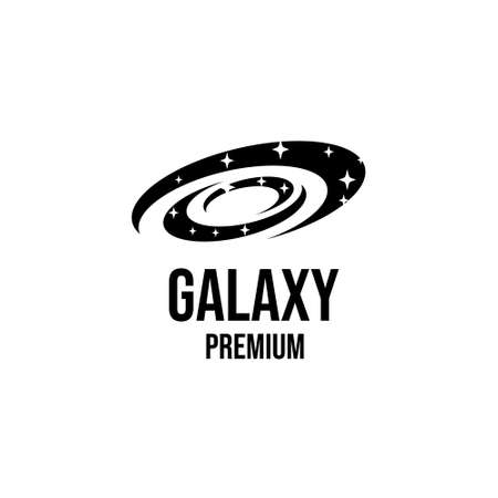 Galaxy logo icon design vector illustrationのイラスト素材