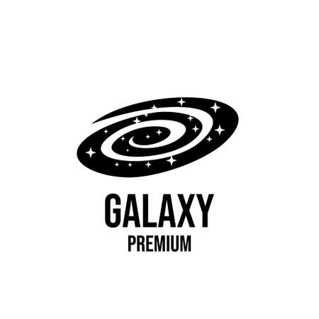 Galaxy logo icon design vector illustrationのイラスト素材