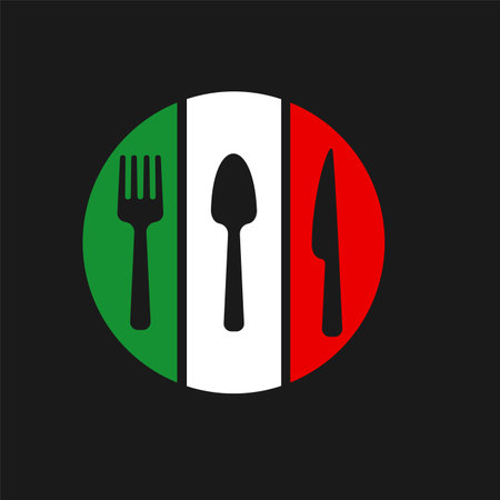 italian food vector art design illustrationのイラスト素材
