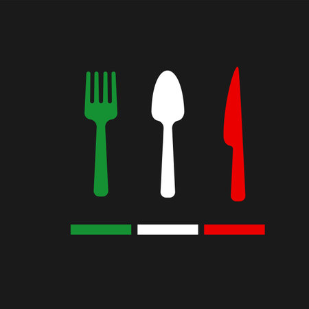 italian food vector art design illustrationのイラスト素材