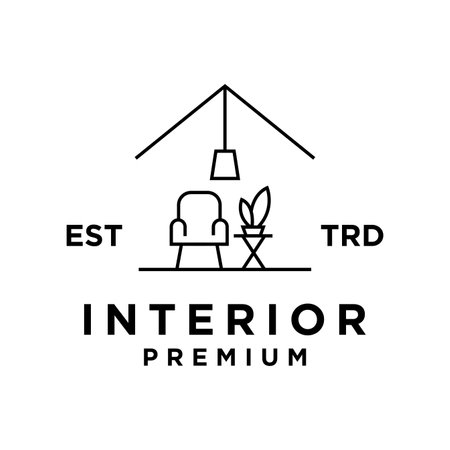 Furniture icon design illustration templateのイラスト素材