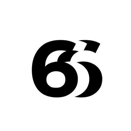 666 letter monogram icon designのイラスト素材