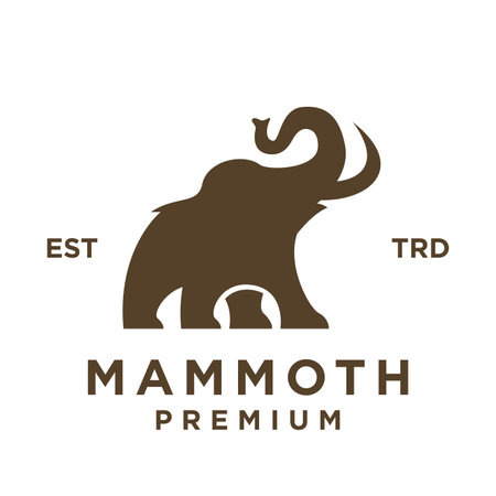 Mammoth icon design icon illustration templateのイラスト素材