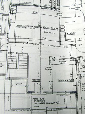 architectural floor plan of home