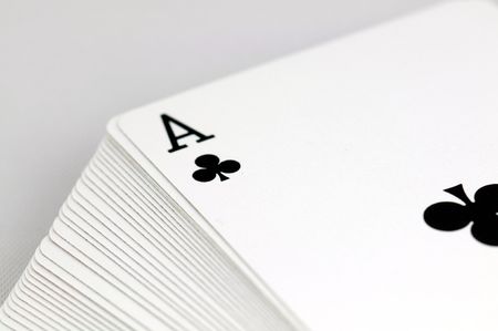 ace of clubs horizontalの写真素材